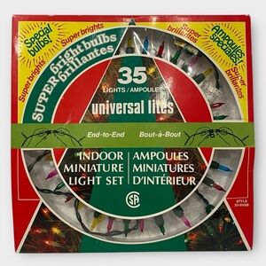 Vintage Christmas Tree Lights Universal Lites Super Bright